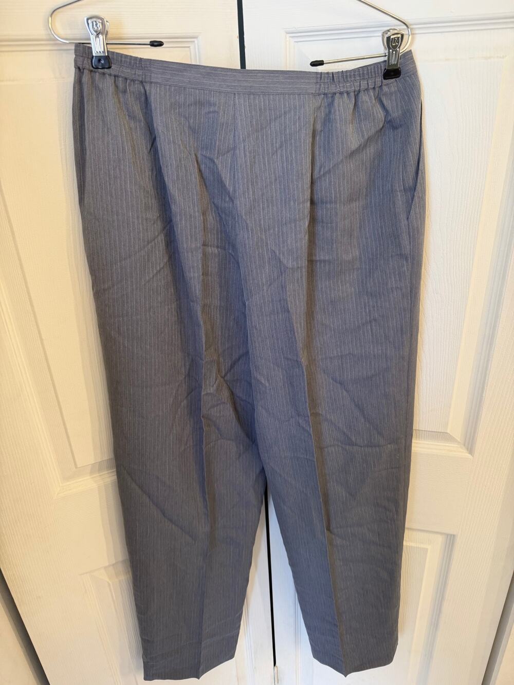 Norton McNaughton Women's Gray Pinstripe Dress Pants Size 10